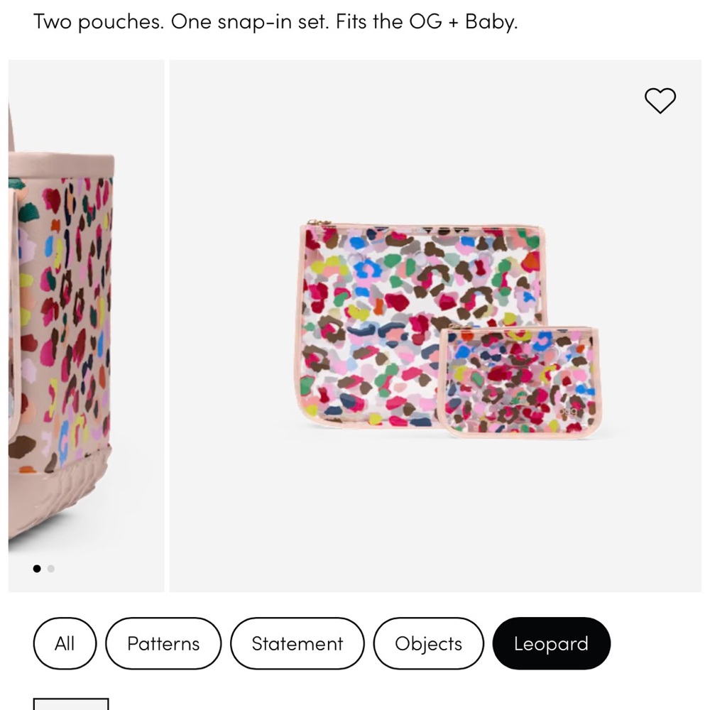 BOGG Clear Leopard Pouch Set - Multicolor